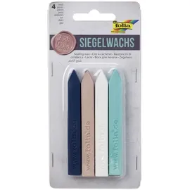 Folia Siegelwachs Classic rot silber gold 4 Stück