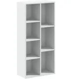 vidaXL Bücherregal Weiß 50x25x105 cm Holzwerkstoff