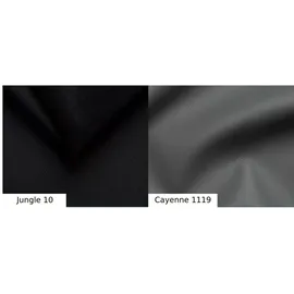 Sonstige Verlage Eckcouch Kunstleder 2-Sitzer Schwarz/Grau