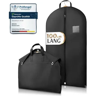 Bruce. Bruce.® Kleidersack Kurz 100x60cm – Atmungsaktive Kleiderhülle für Anzug, Jacke & Hemd – 120 GSM Materialstärke – Anzugtasche für Reisen & Aufbewahrung