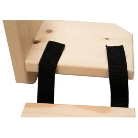 QLS Hängebrücke für Katzen Kletterwand Katzenmöbel Wandmontage 7 Stufen Holz Kiefer 9957