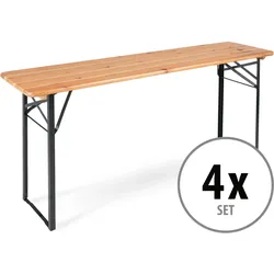 Stagecaptain BBT-180 Hirschgarten Bierzelttisch 177 cm Natur 4x Set