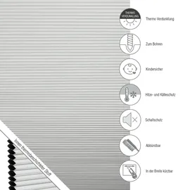 Schöner Wohnen Wabenplissee Thermo Sina 40 x 130 cm Weiß