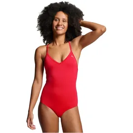 Puma V Neck Badeanzug Red S