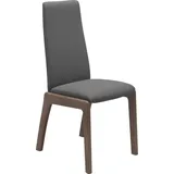 Stressless® Polsterstuhl Laurel, High Back, Größe M, mit abgerundeten Beinen in Walnuss grau