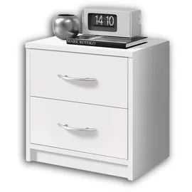 SchlafKONTOR Nachtkommode weiß Dekor - MyTogo535