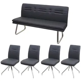 MCW Esszimmer-Set Anthrazit, 5er-Set