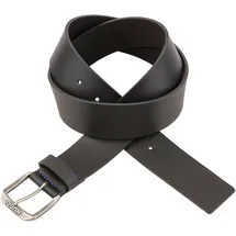 HUGO BOSS Ledergürtel HUGO BLUE "Berker_Sz40", Herren, Gr. 90, schwarz (schwarz 001), Büffelleder, unifarben, Gürtel Ledergürtel, mit BOSS-Schriftzug