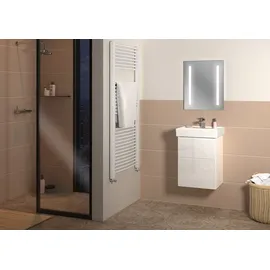 Sanipa 3way Waschtischunterbau für Keramik-Waschtisch Collaro 50 cm, 2 Auszüge mit Aufsatzgriff, Badmöbel,