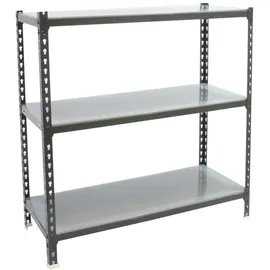 Proregal Schwerlastregal Small Metal Shark HxBxT 100 x 100 x 30 cm Fachlast 180 kg Anthrazit-Verzinkt