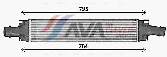 AVA QUALITY COOLING Ladeluftkühler ai4432 für Audi