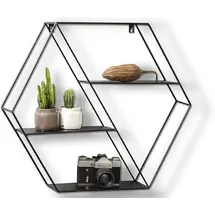 Lifa Living Hängeregal 58 x 11 x 51 cm Schwarz