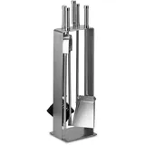 MS Beschläge Kaminbesteck Edelstahl 4-teilig Höhe 66 cm Weiß