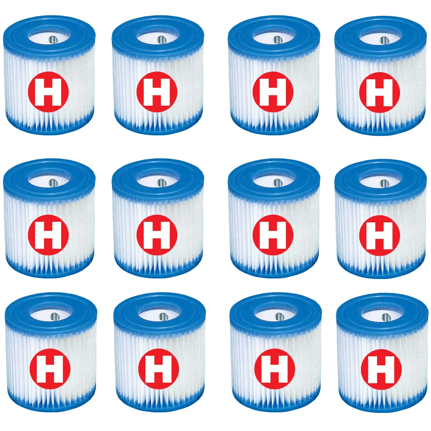 12 Stück Intex Filterkartuschen Typ H für Intex Kartuschenfilteranlage 28602