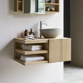 Tikamoon Waschtischunterschrank 90 x 0 x 0 cm Beige