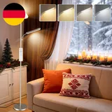 Stehlampe Wohnzimmer, 42W Deckenfluter Mit Leselampe, 4200LM LED Stehlampe Dimmb