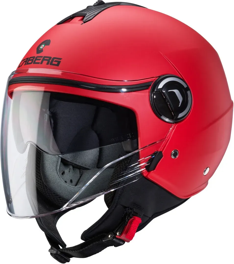 Caberg Riviera V4 X Jet Helm, rood, 2XL Voorman