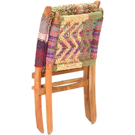 vidaXL Klappbarer Chindi-Stuhl Mehrfarbig Stoff