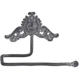 Chic Antique Toilettenpapierhalter mit Dekor, Antik grau