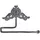 Chic Antique Toilettenpapierhalter mit Dekor, Antik grau
