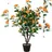Costway Kunstbaum mit Blüten für Zuhause Büro 100 cm Gelb