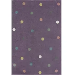 LIVONE Kinderteppich Happy Rugs Wheel flieder/multi, 160x230 cm