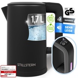 Stillstern Wasserkocher mit Temperatureinstellung [1,7L | 40-55-70-85-100°C], 12 Std. Warmhalten, Präzisionsausguss aus Edelstahl, Anti-Fingerprint, Schnelles Aufheizen [2200W], Leise, Stabiler Halt