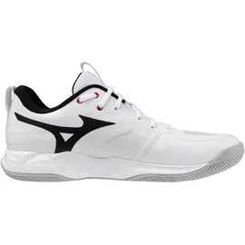 Mizuno Wave Momentum Pro Herren White/Black/Fiery Red 42,5