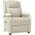 vidaXL Massagesessel Kunstleder 93 x 98 x 93 cm Creme mit Fernbedienung