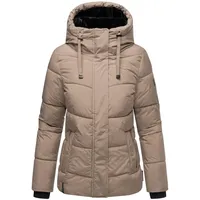 Navahoo Damen Winterjacke warme Steppjacke mit Kapuze und abnehmbaren