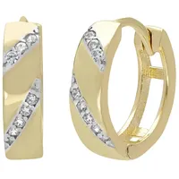 Firetti Paar Creolen »Schmuck Geschenk Gold 333 Ohrschmuck Gold glitzernd«, mit Zirkonia (synth.),