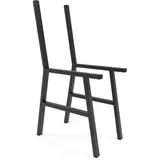 HEVVA Bankgestell, Bankbeine, Sitzbank, Stuhl Esstisch, Sitzecke Metall DIY, Gestell Gartenbank (2er Set - Schwarz)