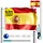 monzana MONZANA® Aluminium Teleskop Fahnenmast 6,30m Bodenhülse 60cm inkl. Spanien Flagge Spanische Nationalflagge Fahne Flaggenmast Mast Alu