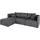 OTTO home Ecksofa OTTO HOME "Nöre L-Form", grau (mittelgrau), B:262cm H:74cm T:172cm, Samtoptik (100% Polyester);Struktur (100% Polypropylene);Webstoff (100% Polyester);Struktur fein (100% Polyester);Luxus-Microfaser Lederoptik (100% Polyester);Baumwoll-/Leinenmix