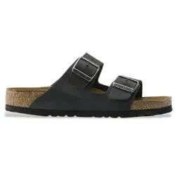Birkenstock für Herren. 752481 Arizona Ledersandalen schwarz (45), Wohnung, Keine, Lässig