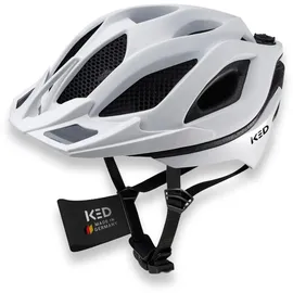 ked ahead gmbh KED Spiri II Trend Allround Fahrradhelm Mit LED Licht Und Reflektor, Optimierter Belüftung und Insektenschutznetz I Farbe: white matt Größe: 55-... - Weiß