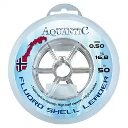 Aquantic Fluoro Shell Leader, Fluorocarbon, Ø mm: 0,90 / 50 m