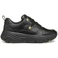 GEOX Damen D DIAMANTA Sneaker, Black, 41 EU -