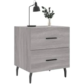 vidaXL Nachttisch Grau Sonoma 40x35x47,5 cm Holzwerkstoff