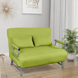 VCM Schlafsofa Polyester 2-Sitzer Grün