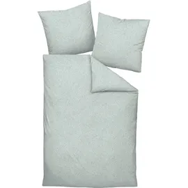 JANINE Milano 4510645106 06 Blumen Salbeigrün 135 x 200 cm + 80 x 80 cm