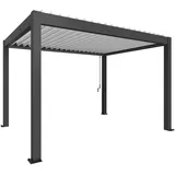 Biohort Pergola 4 x 3 m Dunkelgrau/Weiß