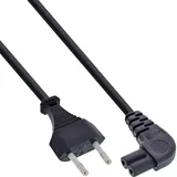 InLine InLine® 16650Z Netzkabel, Netzstecker auf Euro 8 C7 Stecker, gewinkelt, 0,3m