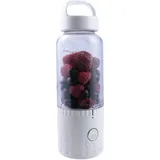 vitaliano tragbarer Smoothie Maker to go, 500ml, wechselbare Flasche, USB, spülmaschinenfest, leichter Mixer für Frische unterwegs, dt. Anleitung