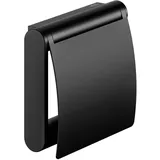 Keuco Plan Black Selection Toilettenpapierhalter mit Deckel, schwenkbar, 14960370000
