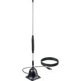 Schwaiger ANT02DTA 031 max. 35dB DVB-T/DVB-T2 digitale Stabantenne/Zimmerantenne (TV/PC) stabiler Standfuß empfängt FM und DAB+ Bereich inkl. Antennenkabel (VHF/UHF)