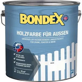Bondex Holzfarbe Weiß 7,5 l