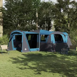 vidaXL Familienzelt 20 Personen Blau/Grau