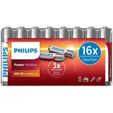 Philips 1x16 Power Alkaline AAA Batterie Vorteilspack