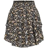 cloud5ive Minirock Damen Bedruckt Schwarz/Braun XL